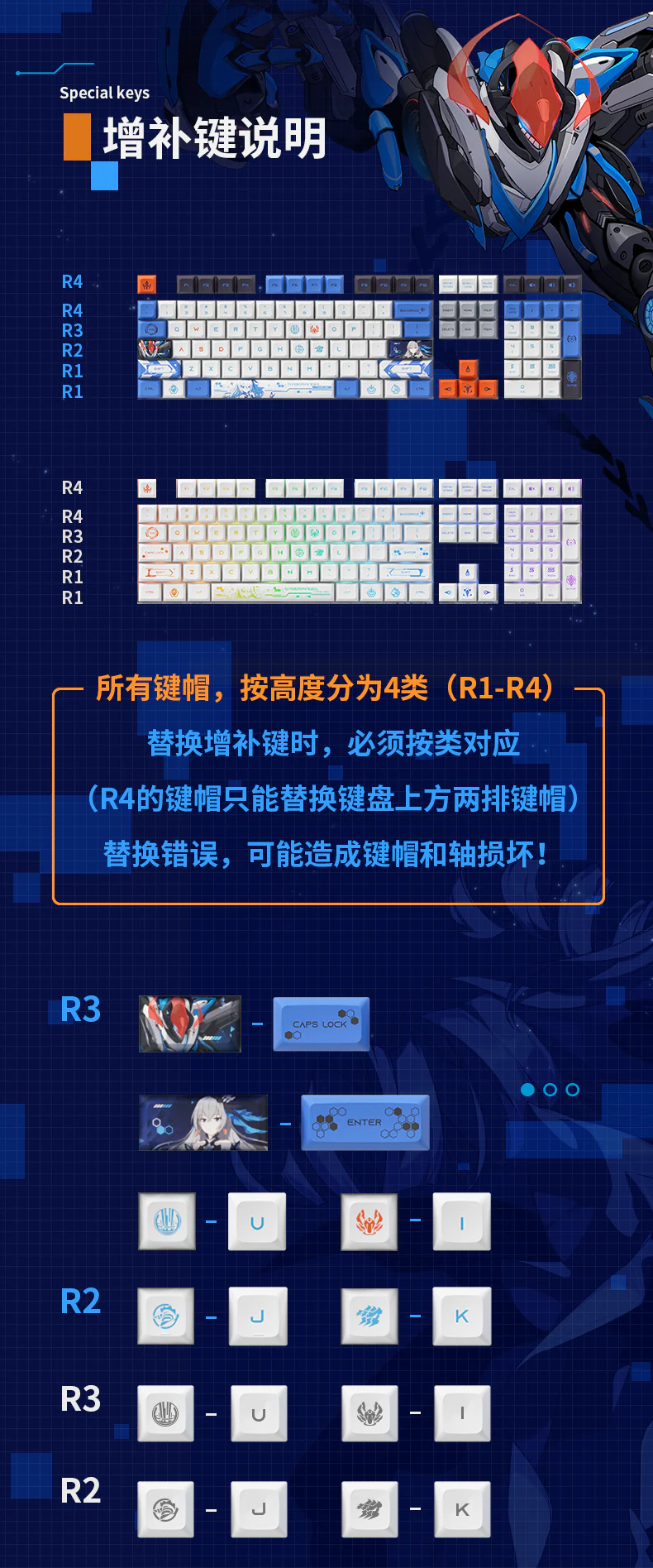 Honkai Impact 3rd - Bronya Zaychik - Mechanical Keyboard - Image 7