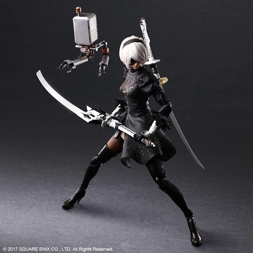 NieR:Automata - PLAY ARTS KAI Action Figure 2B (YorRHa No. 2 Type B) Deluxe Ver.
