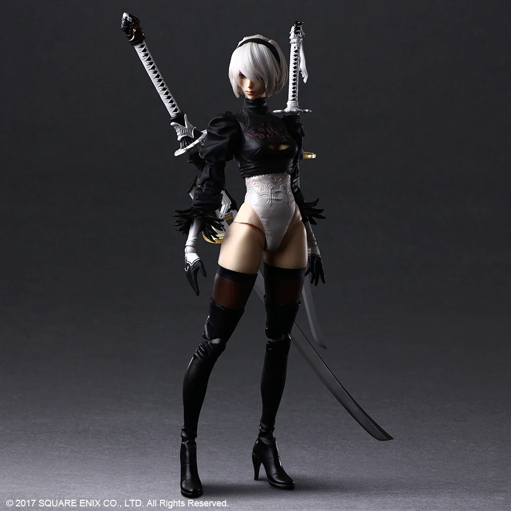 NieR:Automata - PLAY ARTS KAI Action Figure 2B (YorRHa No. 2 Type B) Deluxe Ver. - Image 6