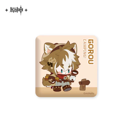 (Pre-Order) Genshin Impact Badges- Go Camping! Series - Square Badges - Image 9