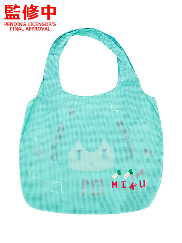 (Pre-Order) Hatsune Miku - Hatsune Miku Plushie Reusable Bag - Image 3