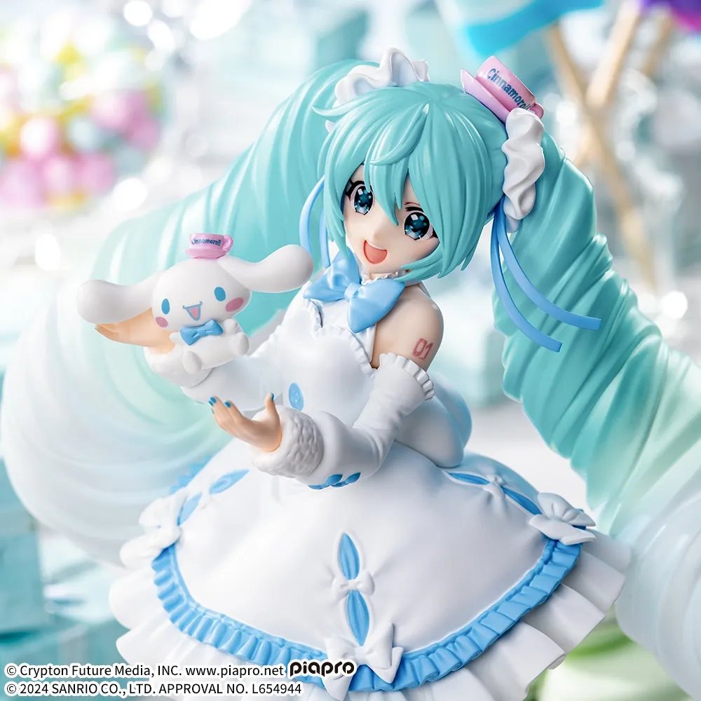 Hatsune Miku - Hatsune Miku x Cinnamoroll - Luminasta - White Dress Ver. - Prize Figure - Image 4