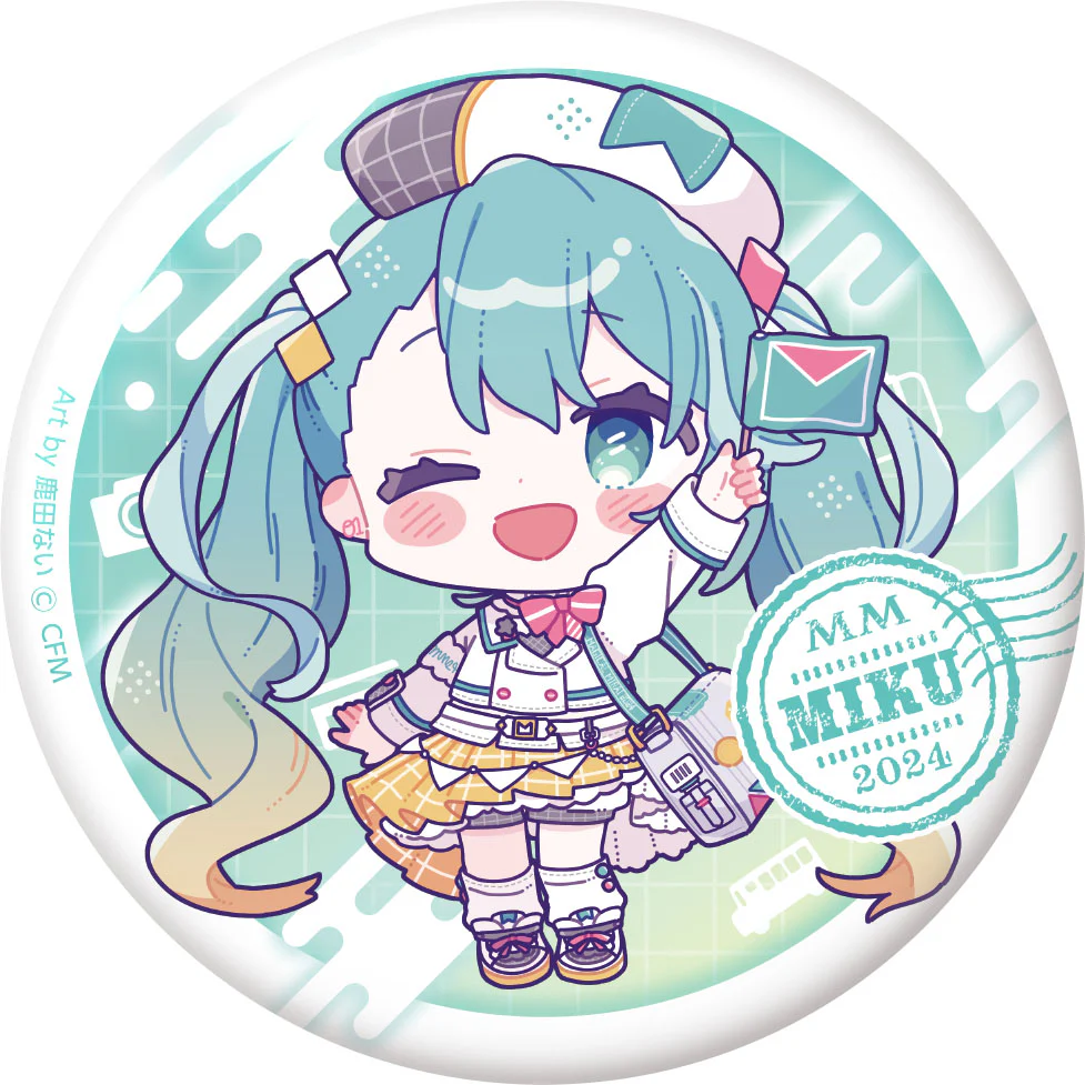 Hatsune Miku - Magical Mirai 2024 - Punipuni Can Badge Hatsune Miku Shikata Nai Ver. - Image 2