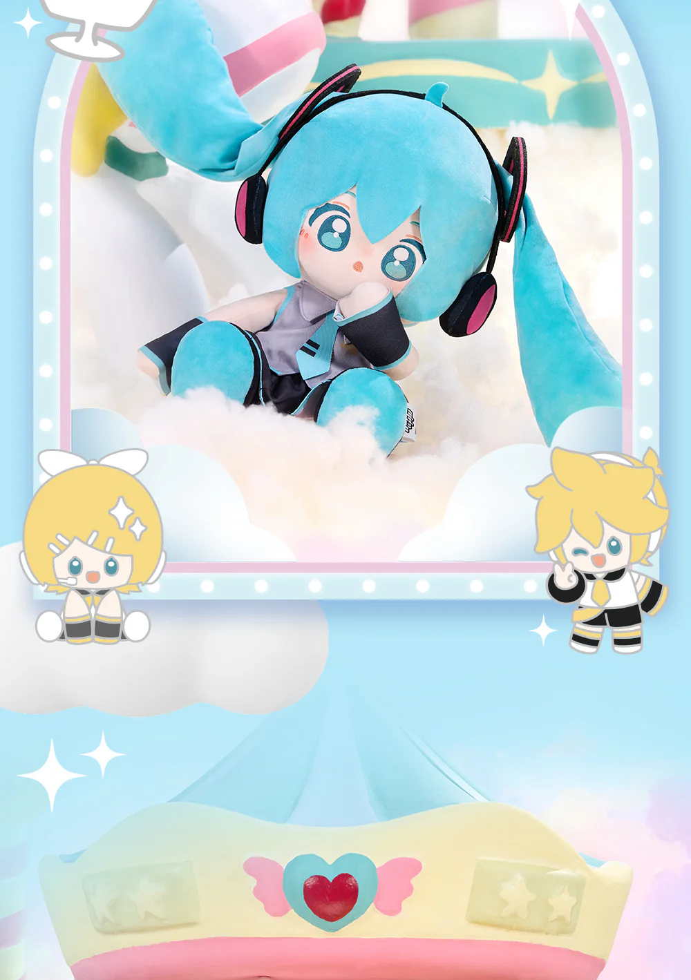 Hatsune Miku - Minidoll - WOW 35cm Huhu Plushy - Image 8