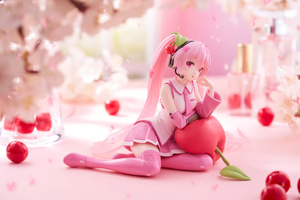 Hatsune Miku - Sakura Miku - Desktop Cute Prize Figure (Cherry Cushion Ver.) - Image 8