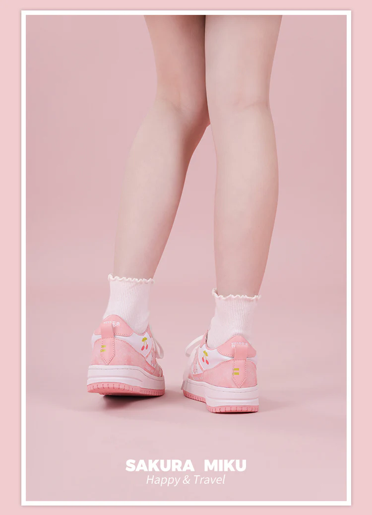 (Pre-Order) (12/2023) Hatsune Miku - Sakura Miku Series - Sneakers - Image 5