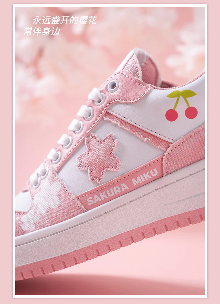 (Pre-Order) (12/2023) Hatsune Miku - Sakura Miku Series - Sneakers - Image 9