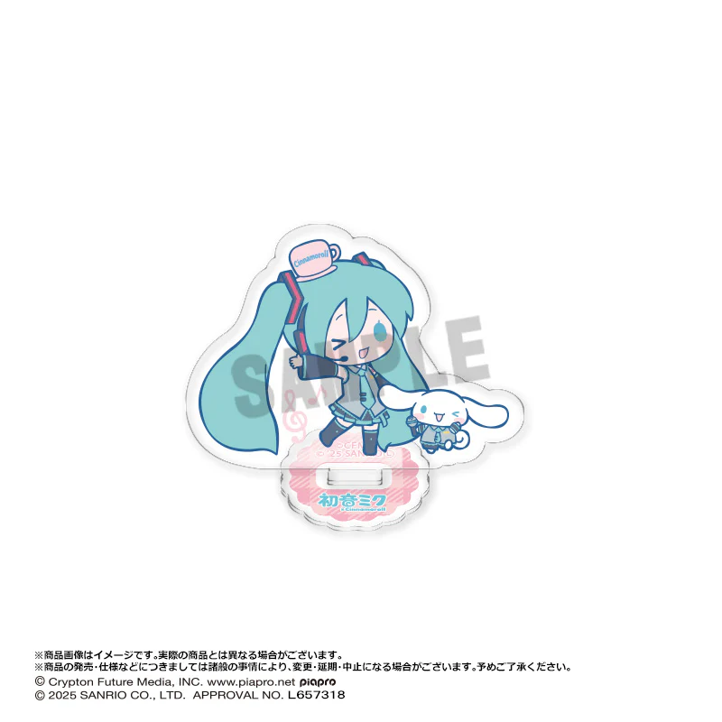(Pre-Order) Hatsune Miku x Cinnamoroll - Trading Mini Acrylic Stand - Image 5