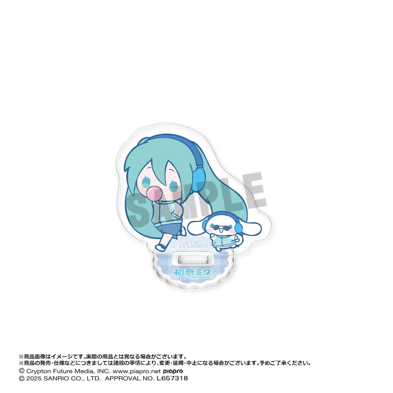 (Pre-Order) Hatsune Miku x Cinnamoroll - Trading Mini Acrylic Stand - Image 8