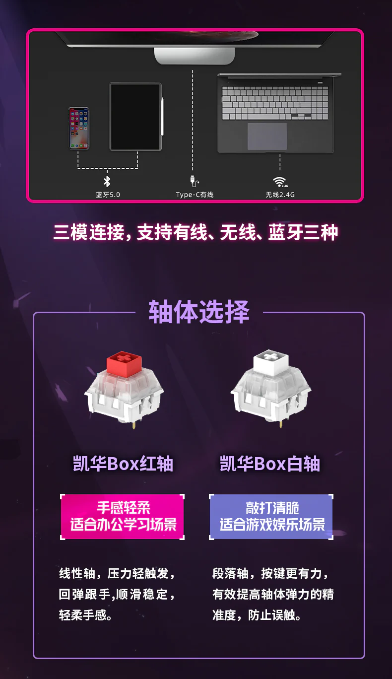 (Back-Order) Honkai Impact 3rd - Herrscher of Thunder - Mechanical Keyboard - Image 5