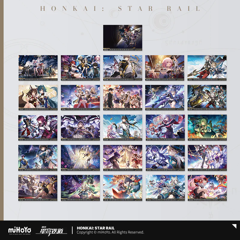(Pre-Order) Honkai: Star Rail - 2025 Calendar - Image 2