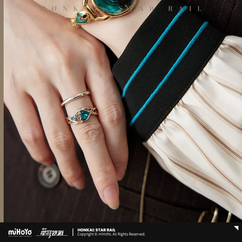 Honkai: Star Rail - Aventurine Theme - Ring Set - Image 5