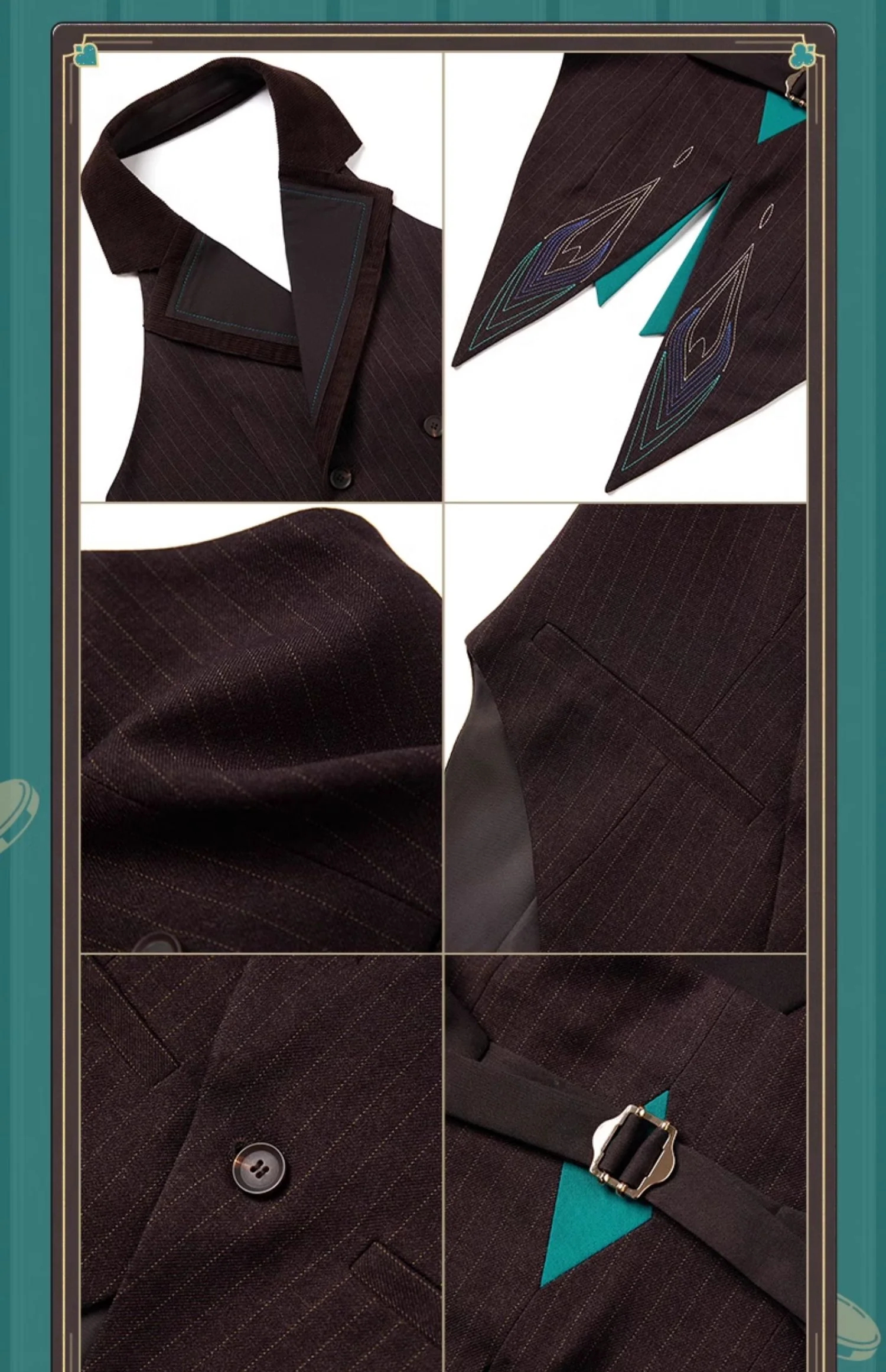 (Pre-Order) Honkai: Star Rail - Aventurine Theme - Vest - Image 5